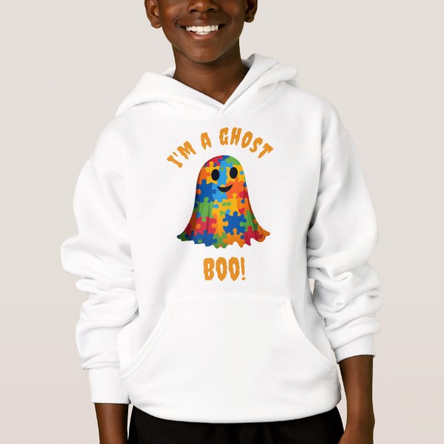 Autismo fantasma alternativa disfraz de Halloween. (Anverso)