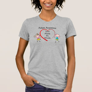  Autismo sin palabras camiseta