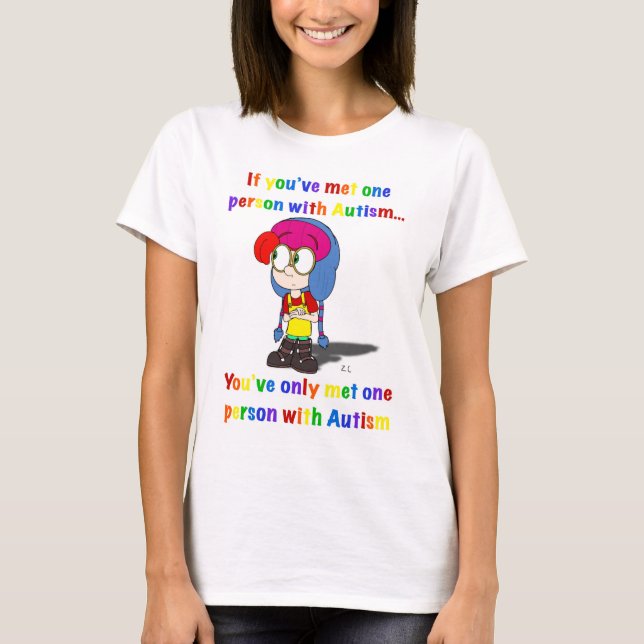 Autismo: Una talla no es para todos camiseta (Anverso)