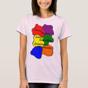 Autismo único siempre camiseta femenina