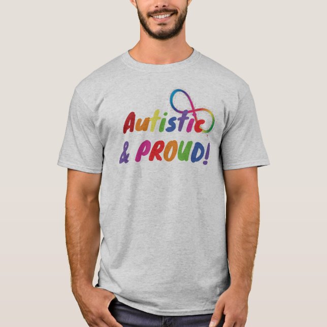 Autista y Orgullosa - Camisa del Orgullo Autista (Anverso)