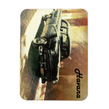 Auto americano en La Habana, imán cubano