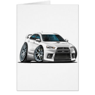 Auto blanco Mitsubishi Evo