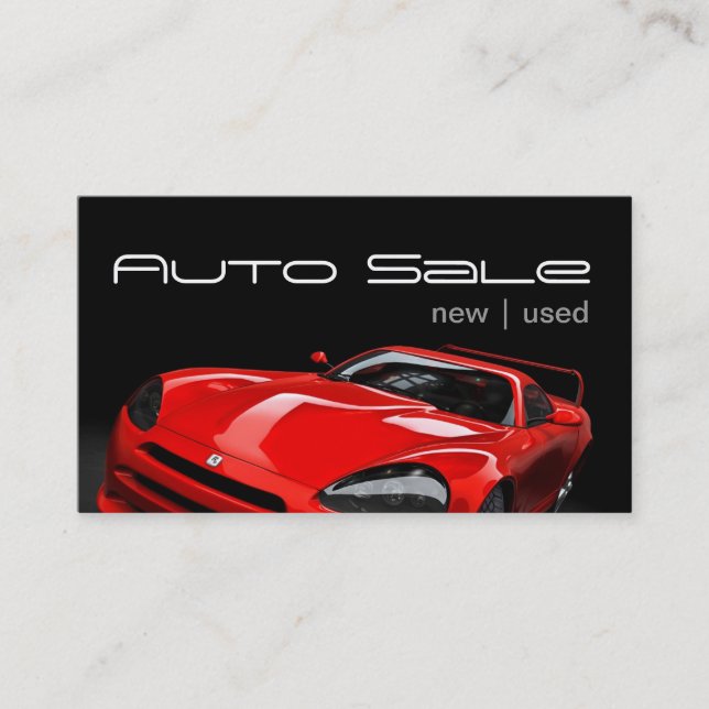 Auto Car Dealer Body Shop tarjeta de presentación (Anverso)