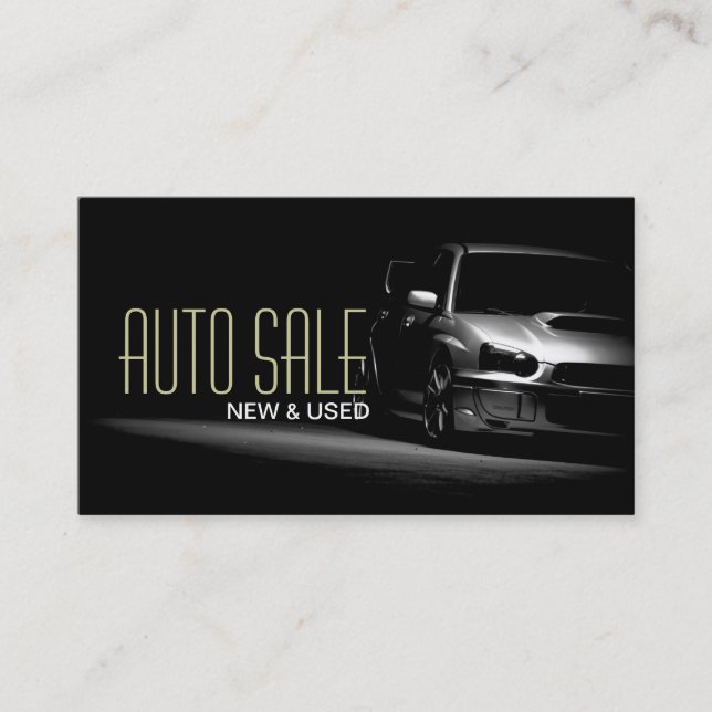 Auto Car Dealer Body Shop tarjeta de presentación (Anverso)