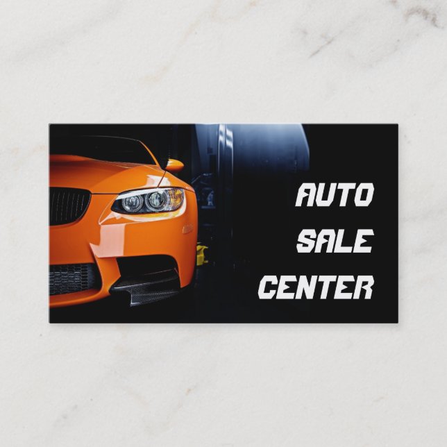 Auto Car Dealer Body Shop tarjeta de presentación (Anverso)