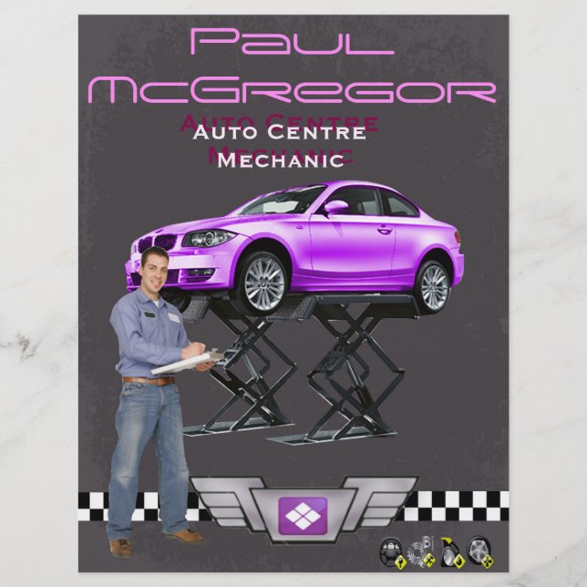 Auto Centre / Mechanic Flyer (Frente)