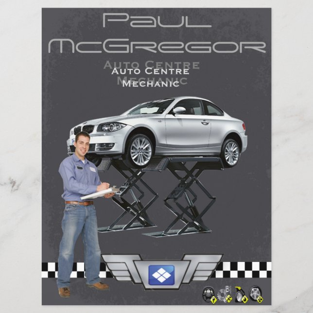 Auto Centre / Mechanic Flyer (Frente)