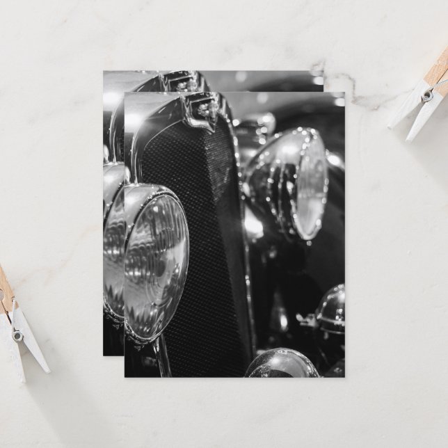 Auto clásico de vintage (Anverso/Reverso In Situ)