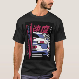 Auto de deriva camiseta clásica japonesa