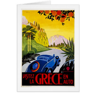 Auto del En de Grece del La de Visitez - poster