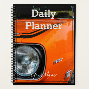 Auto Naranja antiguo - Planificador diario - HAMbW