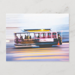 AUTO POR CABLE DE SAN FRANCISCO EN POSTAL DE COLIN