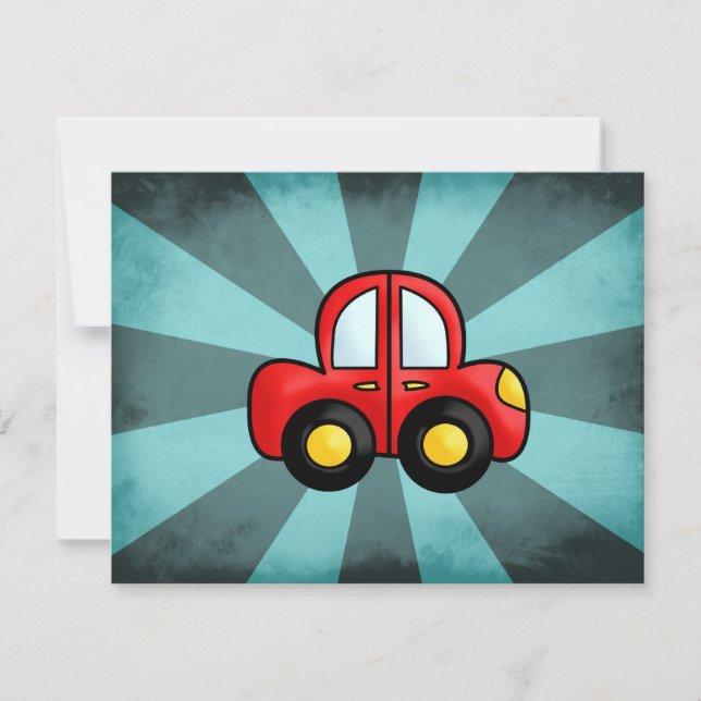 Auto rojo vintage (Anverso)