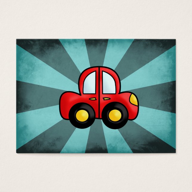 Auto rojo vintage (Frente)