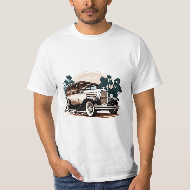 Auto vintage - Camiseta Retro Auto Elegance (Anverso)
