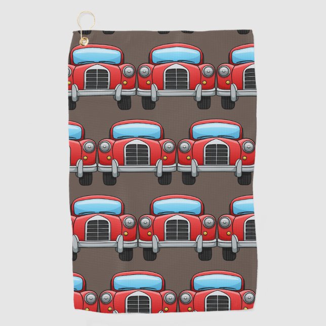 Auto vintage en toalla de golf (Anverso)