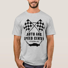 Auto y camiseta de centro de la velocidad