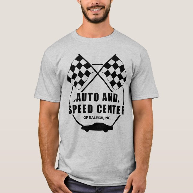 Auto y camiseta de centro de la velocidad (Anverso)