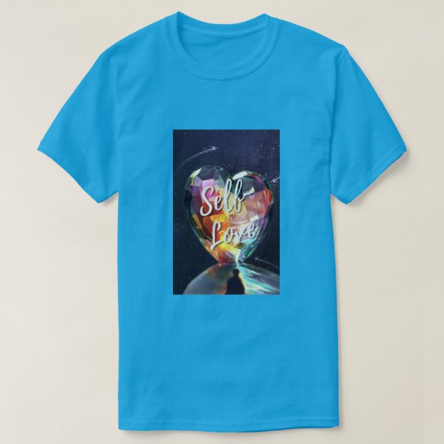 Autoamor Galaxia Corazón Unisex Camiseta (Diseño del anverso)