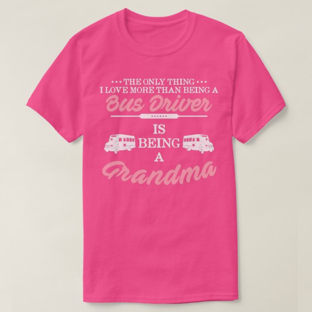Autobús camiseta de la abuela 3 (Diseño del anverso)