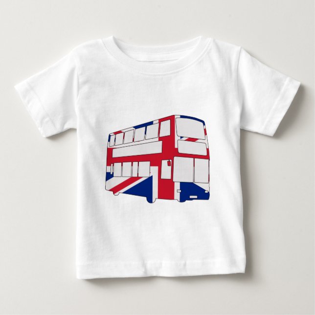 Autobús de Londres con camisetas de Union Jack t y (Anverso)