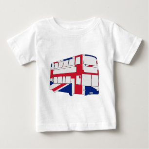 Autobús de Londres con las camisetas y los regalo
