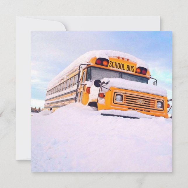 Autobús escolar amarillo (Anverso)