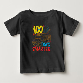 Autobús escolar más inteligente Camiseta de 100 dí
