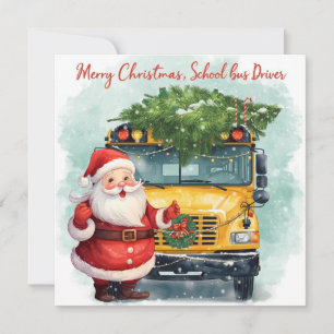 Autobús Escolar Navidad para Conductor