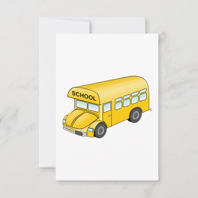 Autobús escolar personalizado (Anverso)