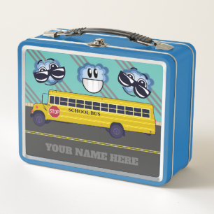 Autobús escolar personalizado Happy Face Metalizad