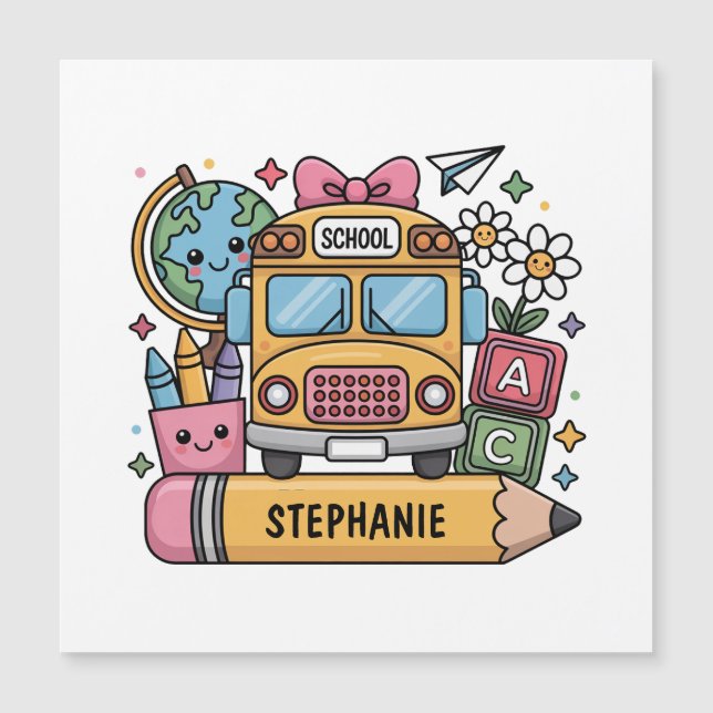 Autobús personalizado de regreso a la escuela - Pe (Anverso)