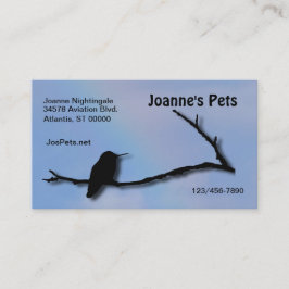 Autobús. Tarjeta - Hummingbird Silhouette