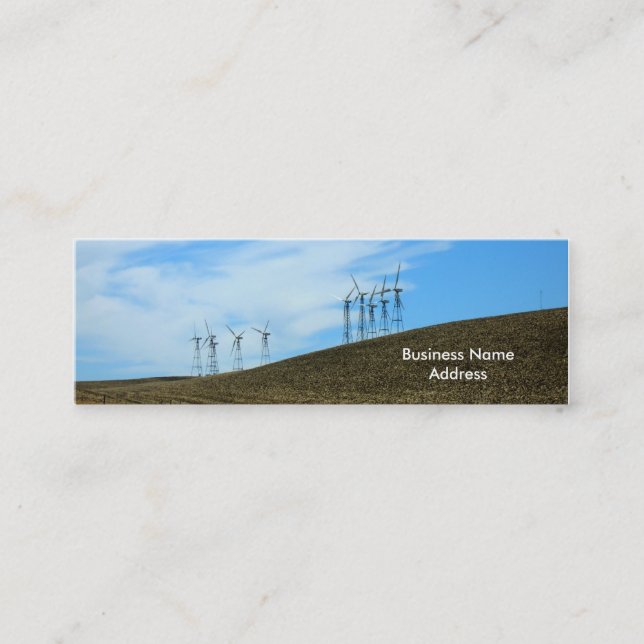 Autobús. Tarjeta - Molinos de viento (Anverso)