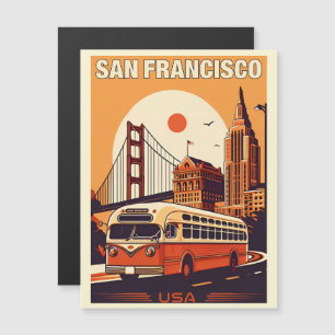 Autobús Vintage de la ciudad de San Francisco en c