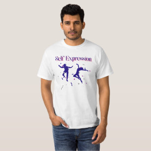 Autoexpresión camiseta de valor para hombres