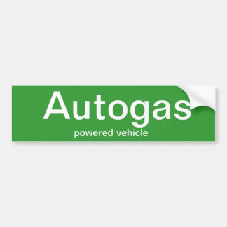Autogas accionó el vehículo - pegatina para el