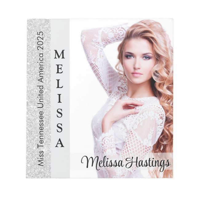 Autografo De Gran Bloc De Notas Pequeño Del Concur (Frente)