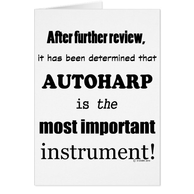 Autoharp Instrumento más importante (Frente)