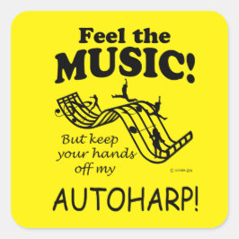 Autoharp Siente Al Pegatina De Music Square