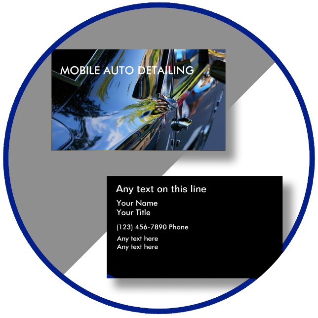 Automática de las tarjetas de presentación (Auto Detailing Business Cards by CustomBusinessTemplates)