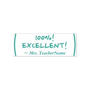 Automático "100%! ¡EXCELENTE!" Grado de sello de goma
