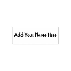 Automático Agrega tu nombre aquí sello personalizable