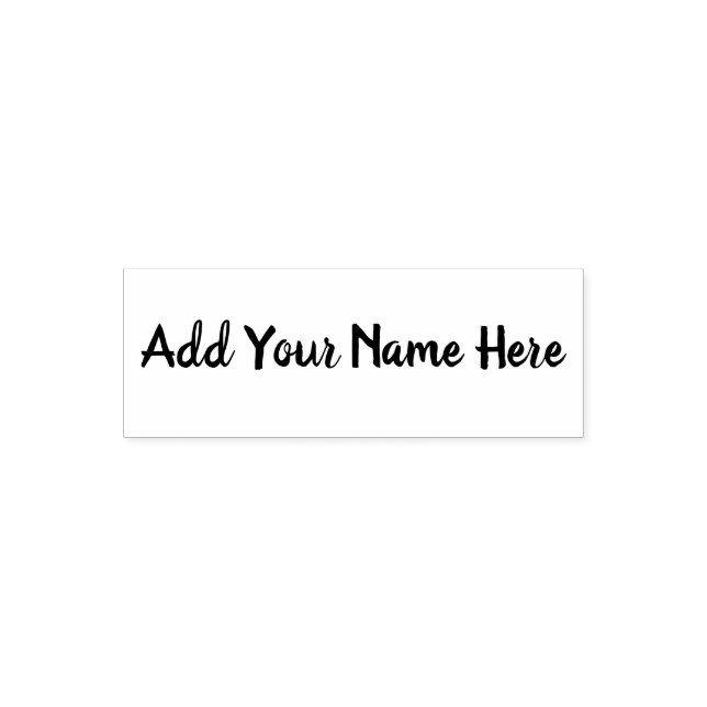 Automático Agrega tu nombre aquí sello personalizable (Diseño)