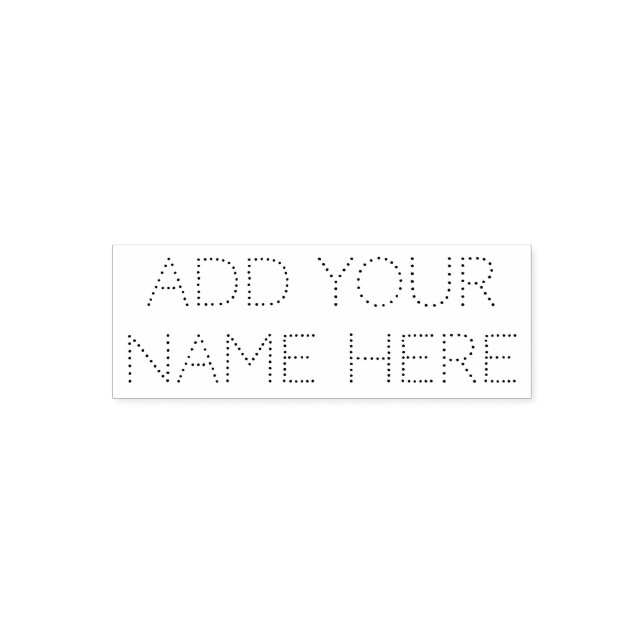 Automático Agrega tu nombre aquí sello personalizable (Diseño)