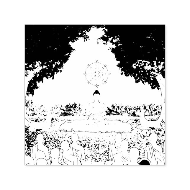 Automático Buda, Dharma, Sangha Sello que se auto-inclina (Diseño)