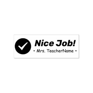 Automático "Buen trabajo" Sello de goma del instructor