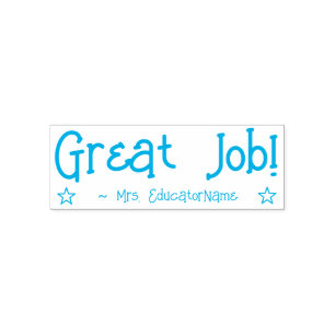 Automático "¡Buen trabajo!" Sello de goma del instructor