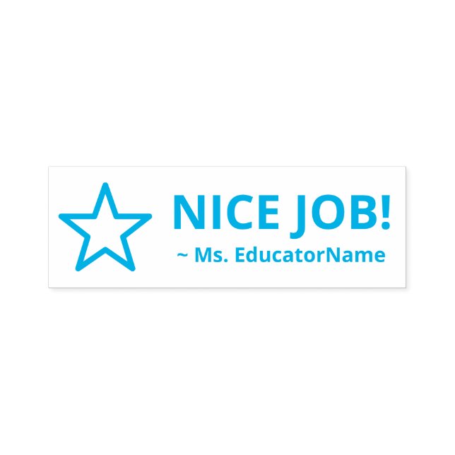 Automático "¡BUENO TRABAJO!" Sello de caucho del asistente do (Diseño)